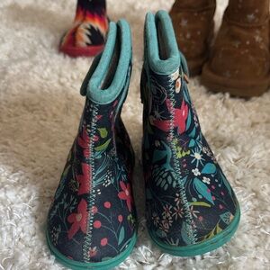 Floral Kids Boots bogs